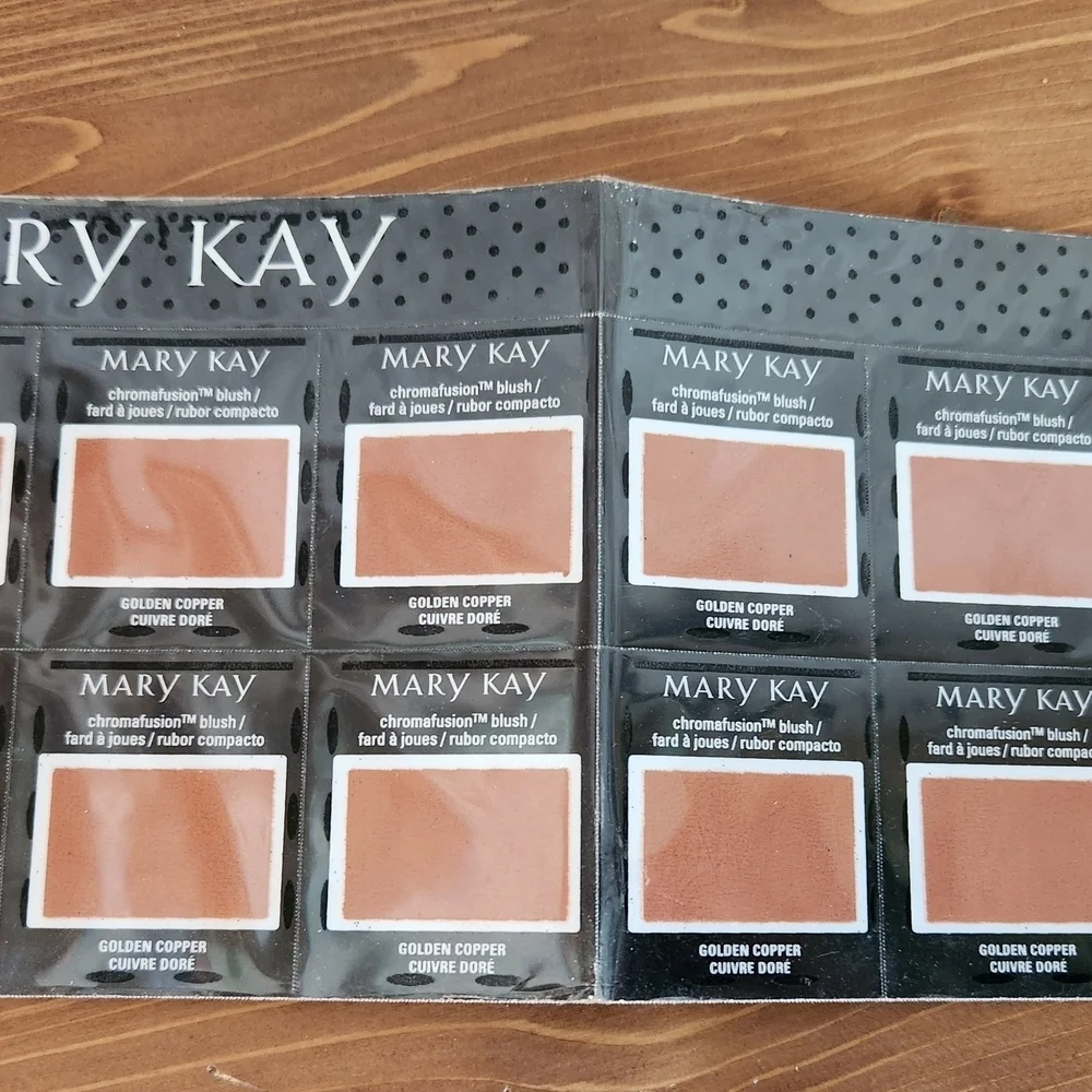 Mary Kay Eye Shadow Blush Samples Shiny Penny Golden Copper Cinnabar Travel Bag